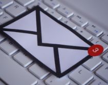 Email notification icon on keyboard